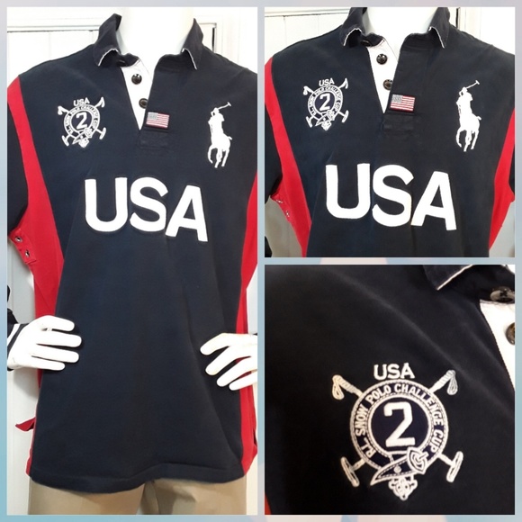 Ralph Lauren Polo Rugby Big Pony USA Shirt 2XL - Picture 1 of 7